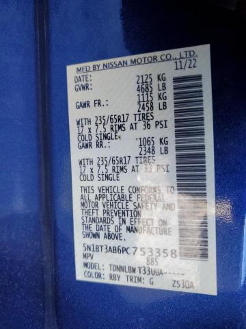 2023 NISSAN ROGUE S 5N1BT3AB6PC753358