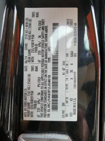 2015 LINCOLN MKC 5LMCJ1A93FUJ04618