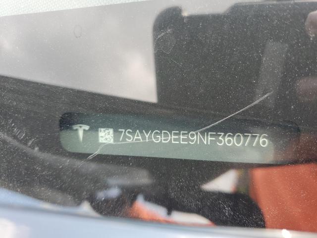 2022 TESLA MODEL Y 7SAYGDEE9NF360776
