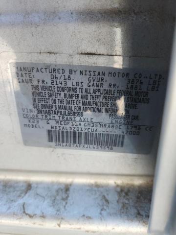 2018 NISSAN SENTRA S 3N1AB7APXJL659598