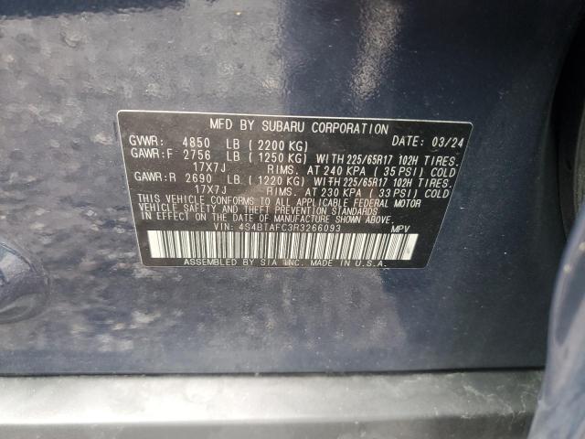 2024 SUBARU OUTBACK PR 4S4BTAFC3R3266093