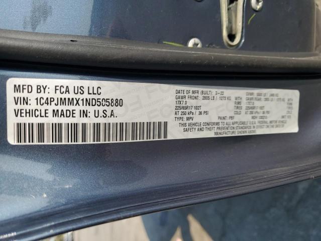 2022 JEEP CHEROKEE L 1C4PJMMX1ND505880