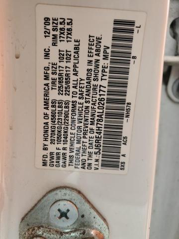 2010 HONDA CR-V EXL - 5J6RE4H78AL026177