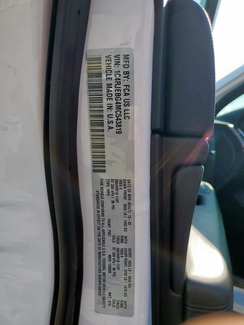 2021 JEEP GRAND CHER 1C4RJEBG4MC543819