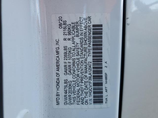 2020 HONDA ACCORD SPO 1HGCV1F39LA125472