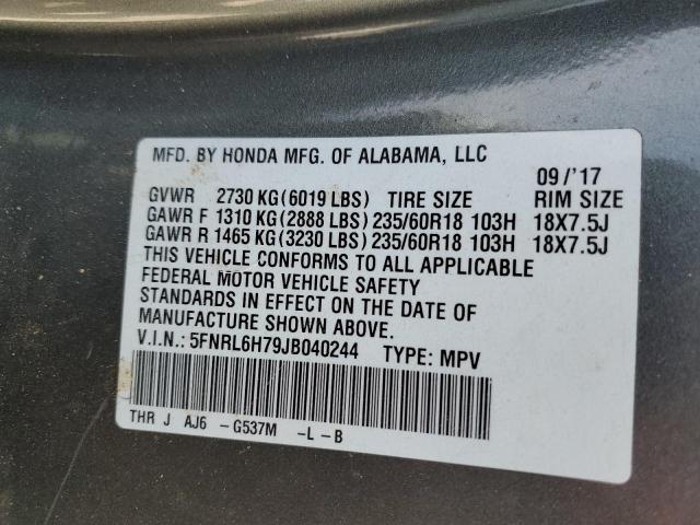 2018 HONDA ODYSSEY EX - 5FNRL6H79JB040244