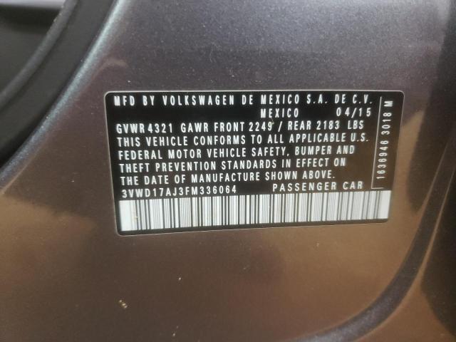 2015 VOLKSWAGEN JETTA SE 3VWD17AJ3FM336064