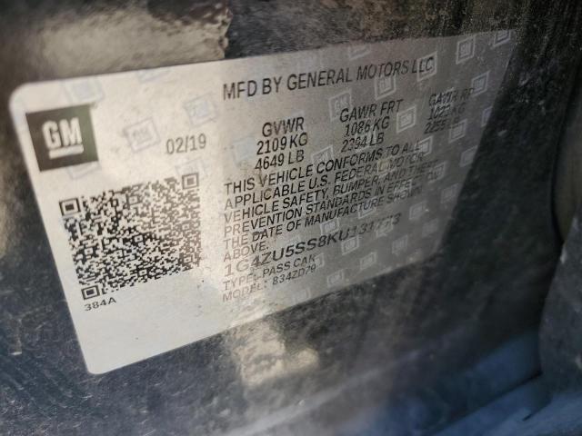 2019 BUICK LACROSSE A 1G4ZU5SS8KU131773