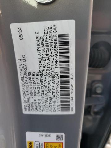2024 HONDA ACCORD HYBRID SPORT-L - 1HGCY2F76RA072643