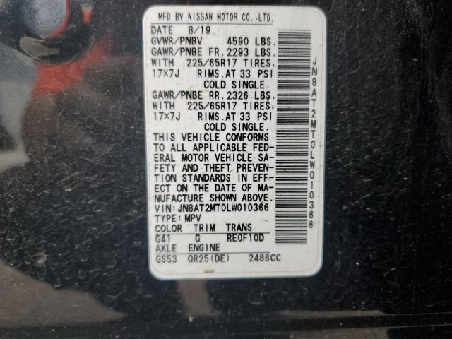 2020 NISSAN ROGUE S JN8AT2MT0LW010366