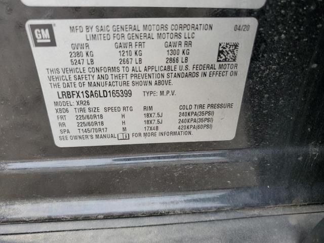 2020 BUICK ENVISION P LRBFX1SA6LD165399