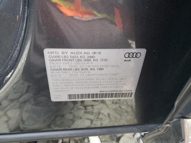 2017 AUDI Q5 PREMIUM WA1L2AFP6HA015958