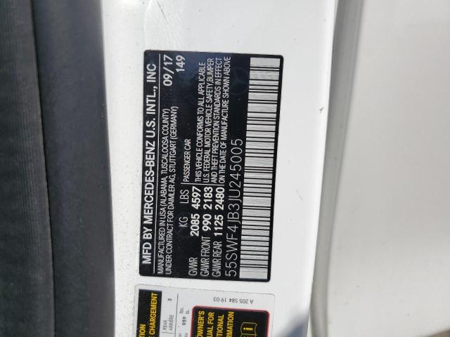 2018 MERCEDES-BENZ C 300 55SWF4JB3JU245005