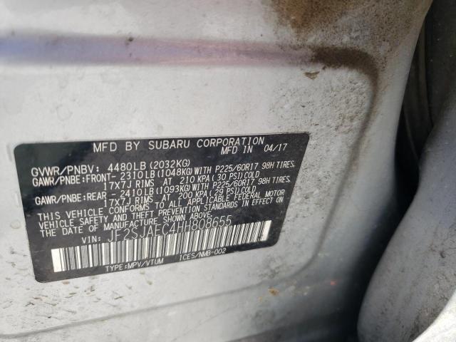 2017 SUBARU FORESTER 2 - JF2SJAEC4HH808655