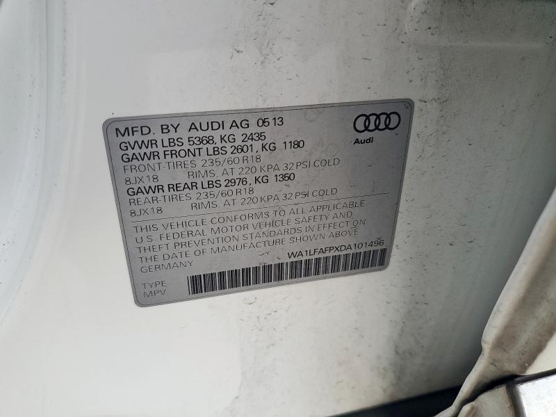 2013 AUDI Q5 PREMIUM - WA1LFAFPXDA101496