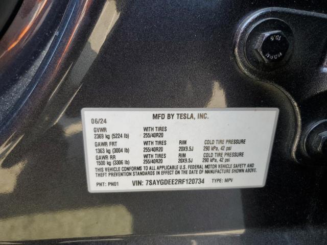 2024 TESLA MODEL Y 7SAYGDEE2RF120734