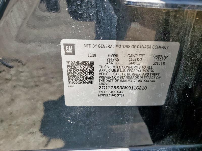 2019 CHEVROLET IMPALA LT 2G11Z5S38K9116210
