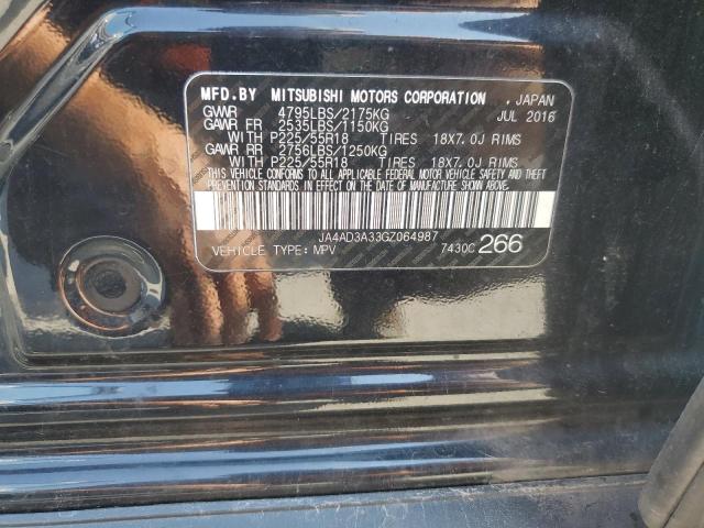 2016 MITSUBISHI OUTLANDER JA4AD3A33GZ064987