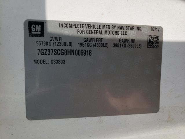 2017 GMC SAVANA CUT #3248700271