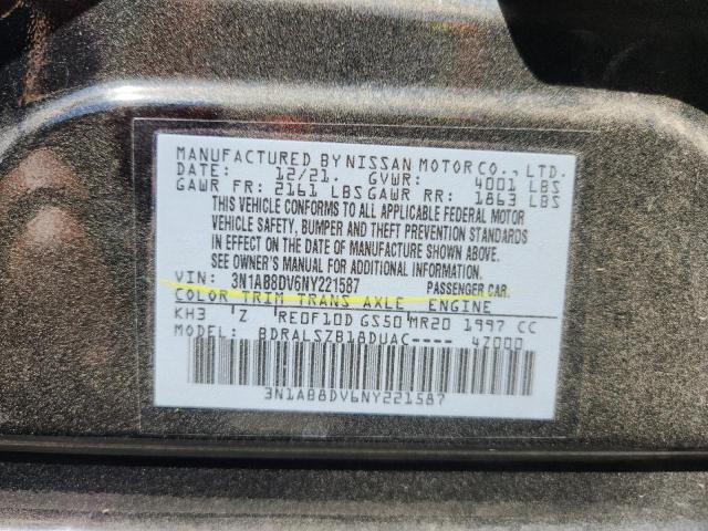 2022 NISSAN SENTRA SR - 3N1AB8DV6NY221587