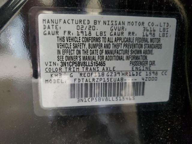 2020 NISSAN KICKS S - 3N1CP5BV8LL515465