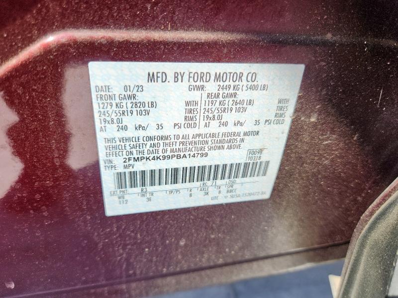 2023 FORD EDGE TITAN 2FMPK4K99PBA14799