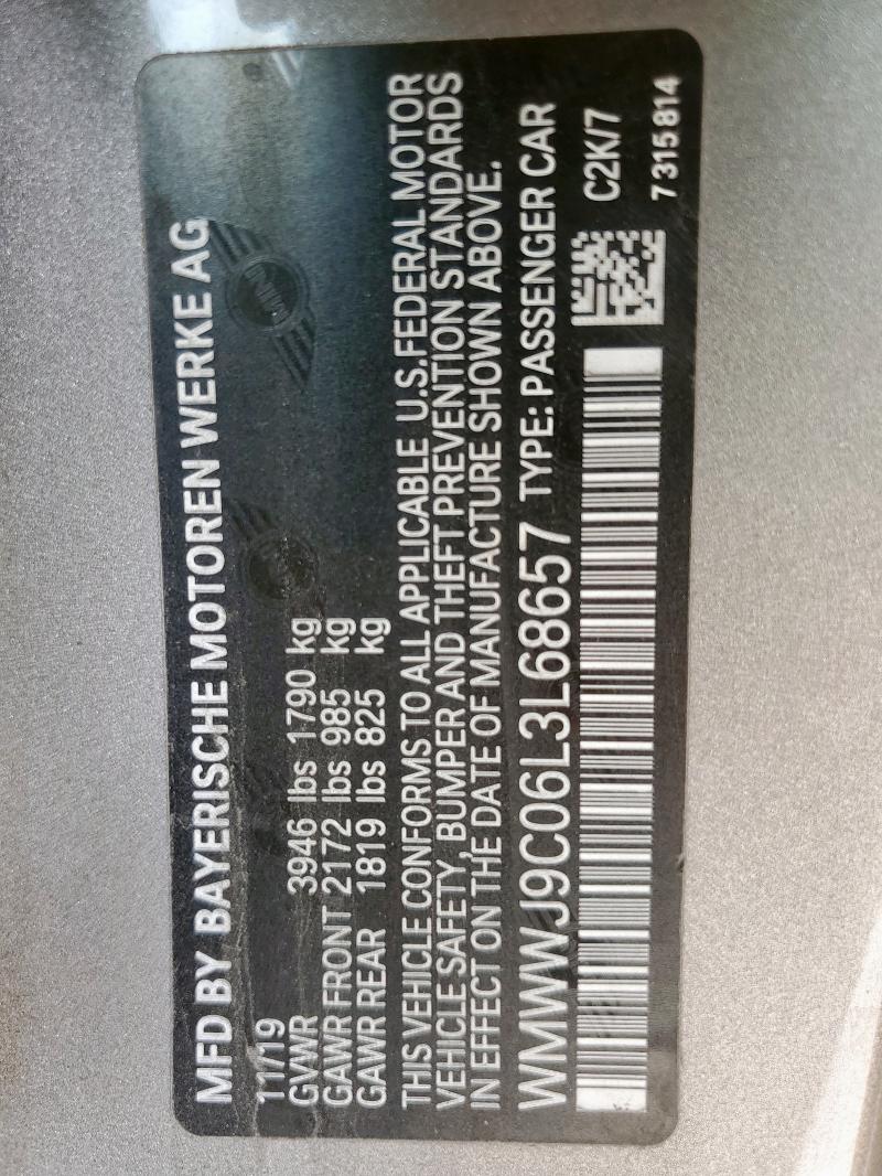 2020 MINI COOPER JOH - WMWWJ9C06L3L68657