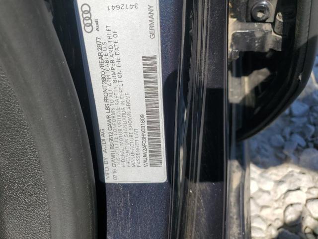 2017 AUDI A7 PREMIUM WAUW2AFC6HN031809