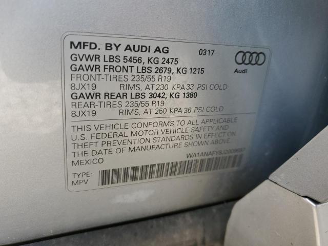 2018 AUDI Q5 PREMIUM WA1ANAFY8J2009697