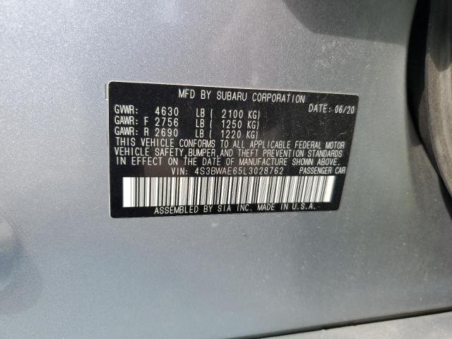 2020 SUBARU LEGACY PREMIUM 4S3BWAE65L3028762