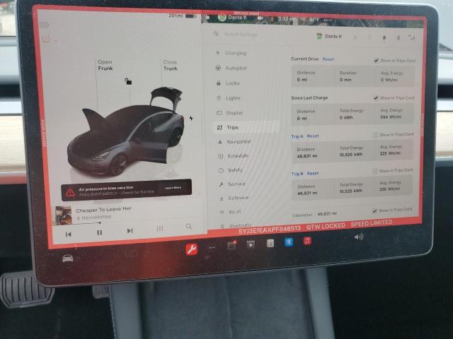 2023 TESLA MODEL 3 5YJ3E1EAXPF648513