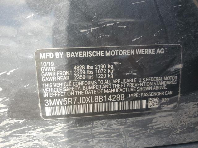 2020 BMW 330XI 3MW5R7J0XL8B14288