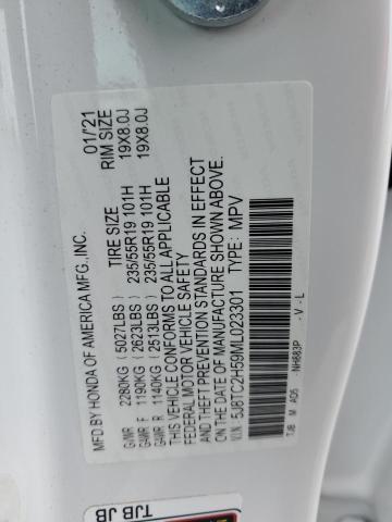 2021 ACURA RDX TECHNO 5J8TC2H59ML023301