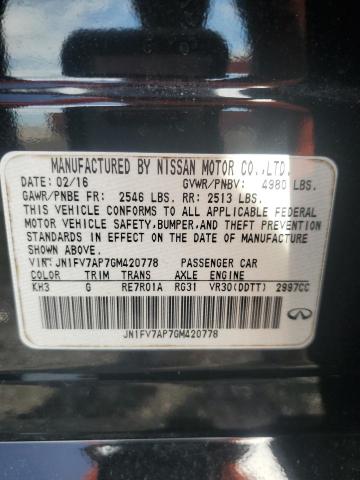 2016 INFINITI Q50 RED SP JN1FV7AP7GM420778