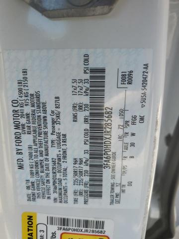 2018 FORD FUSION SE 3FA6P0HDXJR285682