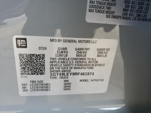 2024 GMC SIERRA K25 1GT49LEY9RF461974
