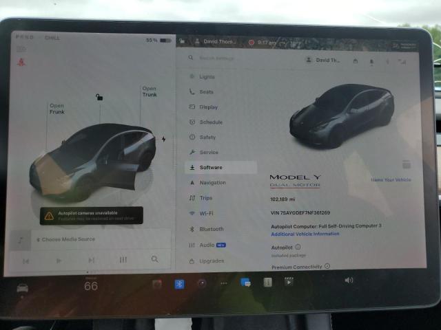 2022 TESLA MODEL Y 7SAYGDEF7NF361269