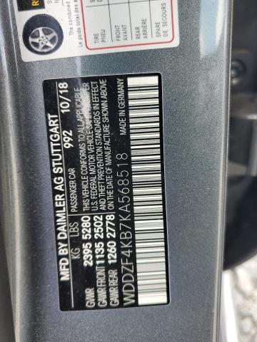 2019 MERCEDES-BENZ E 300 4MAT WDDZF4KB7KA568518