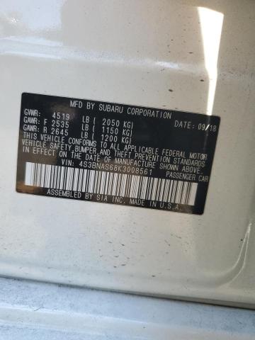 2019 SUBARU LEGACY SPO 4S3BNAS68K3008561