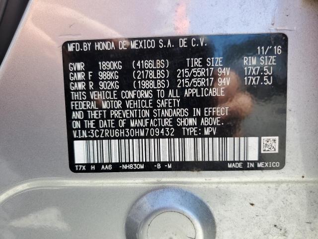 2017 HONDA HR-V LX 3CZRU6H30HM709432