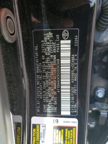 2025 TOYOTA CAMRY XSE 4T1DAACK9SU034348
