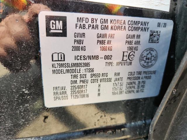 2021 CHEVROLET TRAILBLAZE - KL79MSSL6MB053985