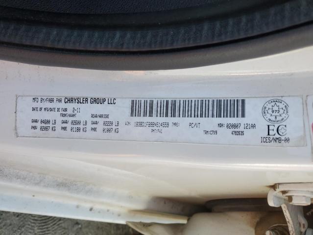 2011 DODGE AVENGER MA - 1B3BD1FB9BN514559