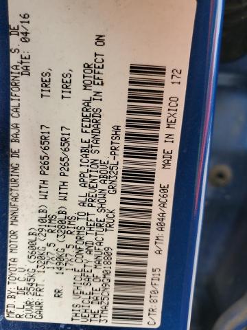 2016 TOYOTA TACOMA DOU - 3TMAZ5CN9GM018809