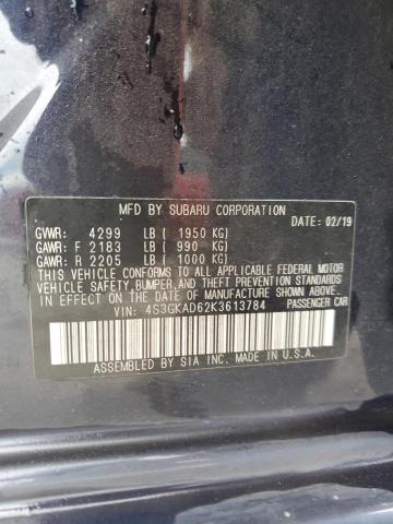 2019 SUBARU IMPREZA PR 4S3GKAD62K3613784