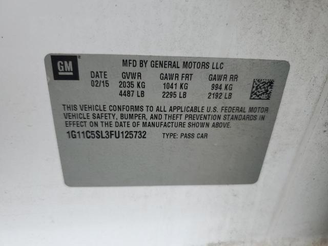 2015 CHEVROLET MALIBU 1LT - 1G11C5SL3FU125732
