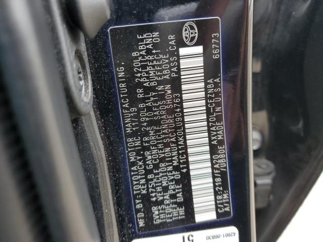 2020 TOYOTA CAMRY LE 4T1C11AK0LU904763