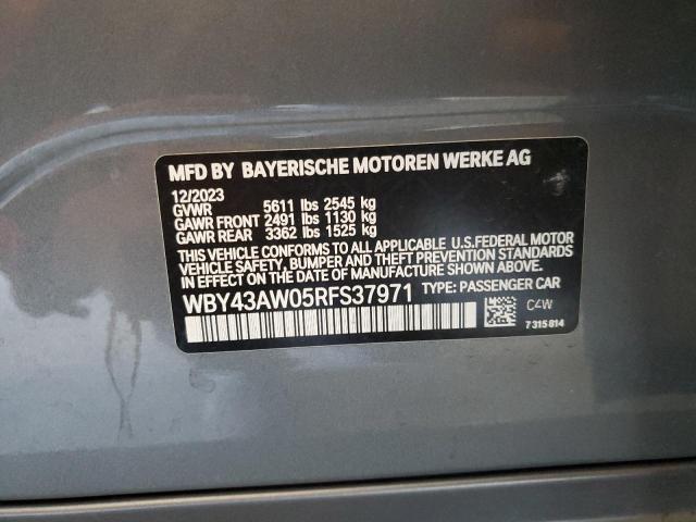 2024 BMW I4 EDRIVE WBY43AW05RFS37971