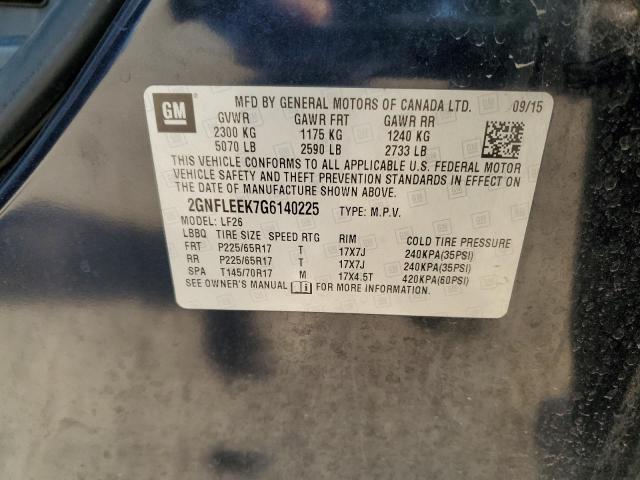 2016 CHEVROLET EQUINOX LS 2GNFLEEK7G6140225