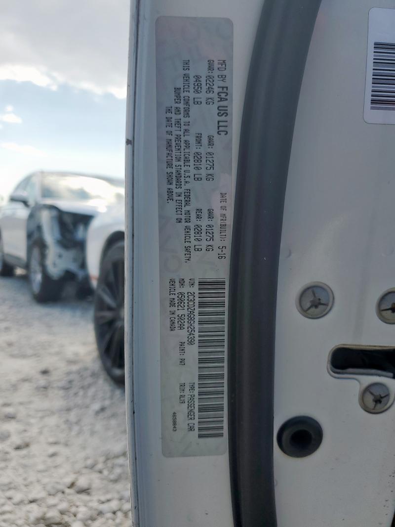 2016 DODGE CHALLENGER 2C3CDZAG8GH254390